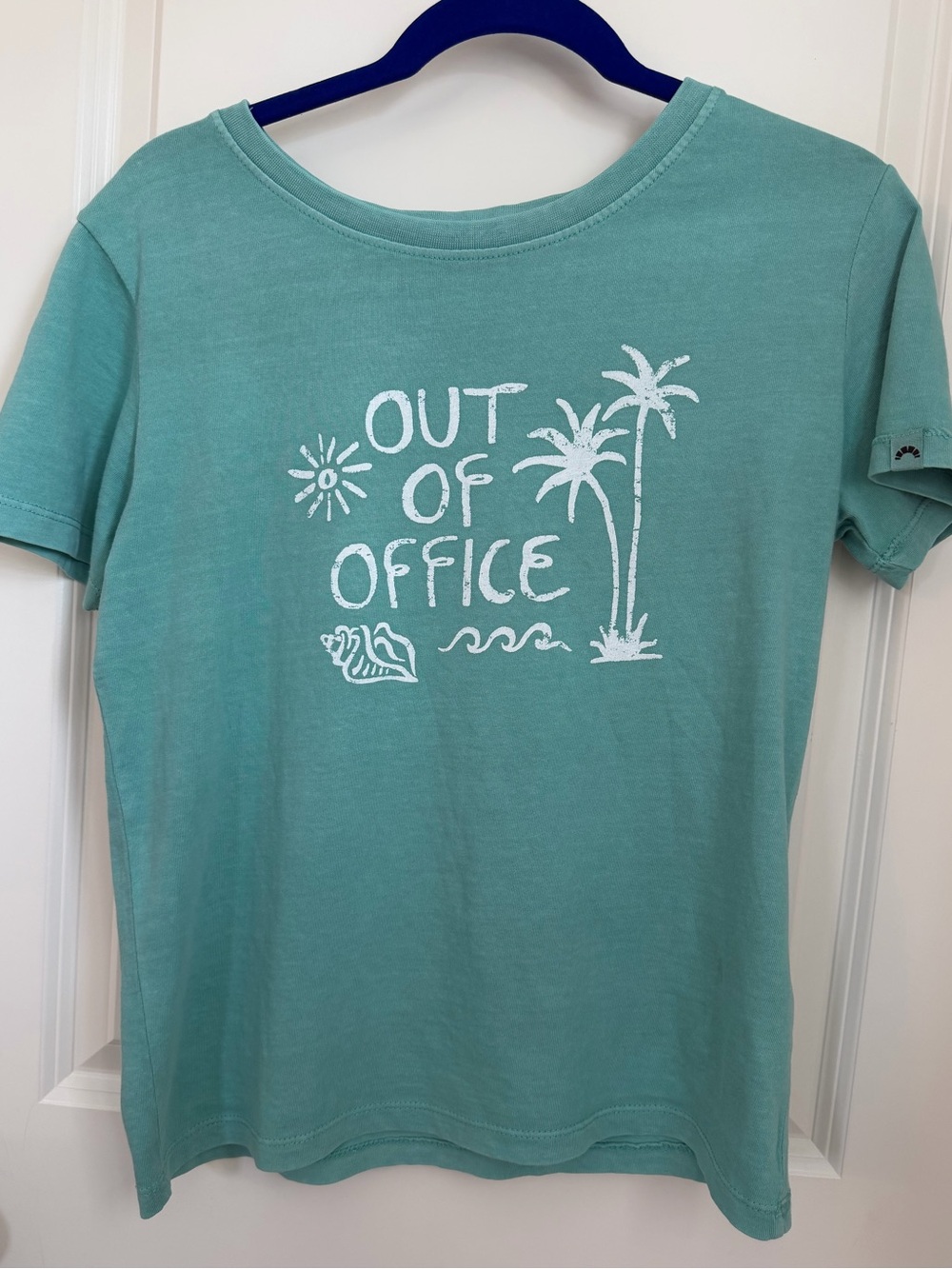 C&C California Teal 'Out of Office' Palm Graphic Tee